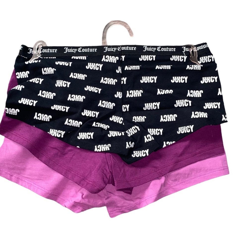 Juicy Couture 3 pack booty shorts NWOT